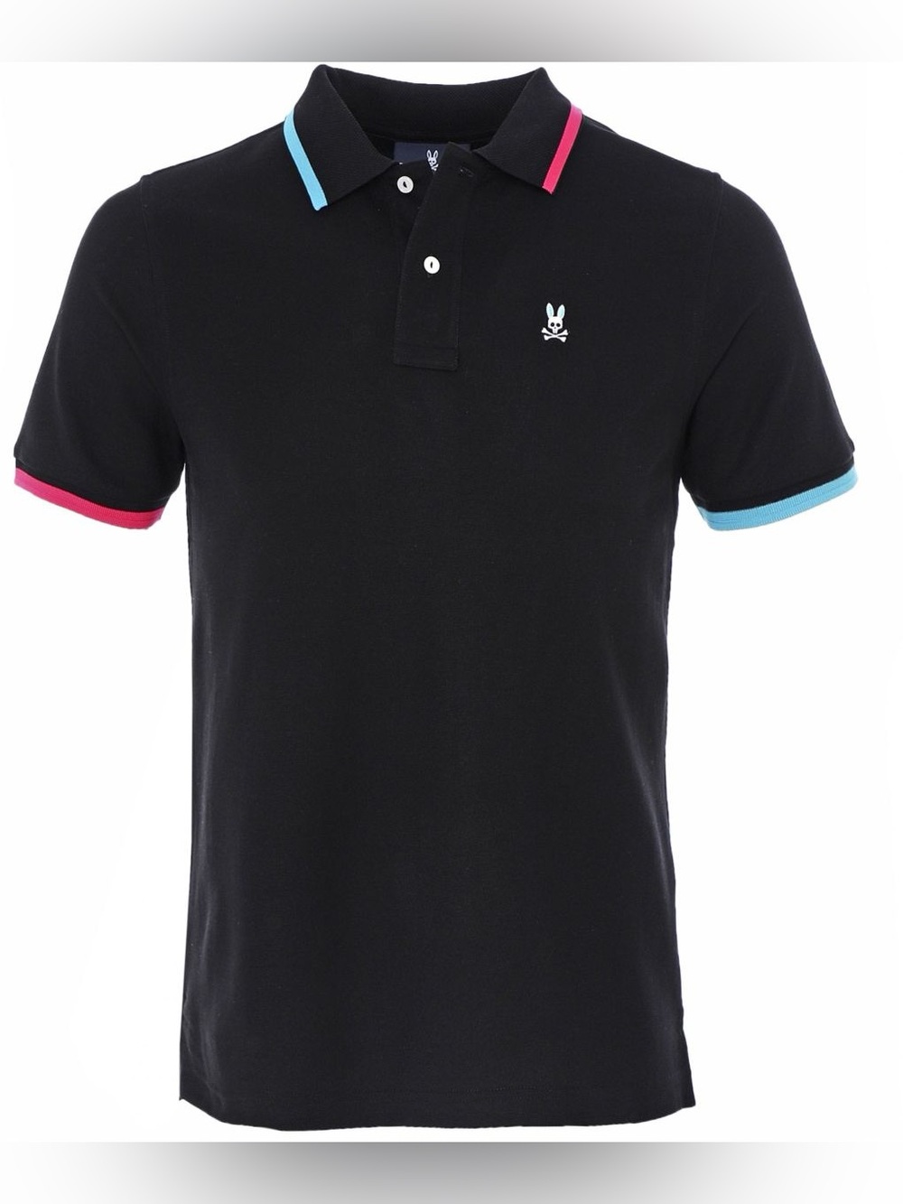 Psycho Bunny Pima Cotton Brookshank Polo Short Sleeve Shirt Mens Black 3XL